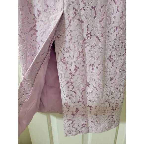 Fame and partners Lavender Lace Midi Dress 4 NWT - Picture 6 of 9
